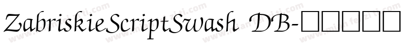 ZabriskieScriptSwash DB字体转换